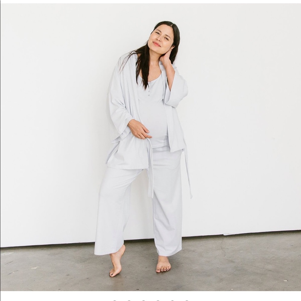 Storq 3 Piece Lounge Set in Fog MATERNITY